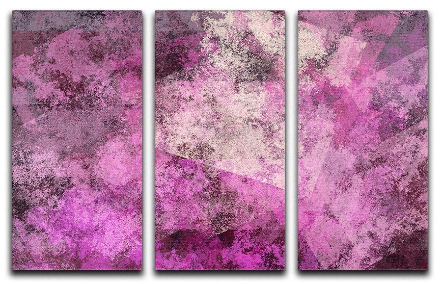 Purple Mist 3 Split Panel Canvas Print - Canvas Art Rocks - 1