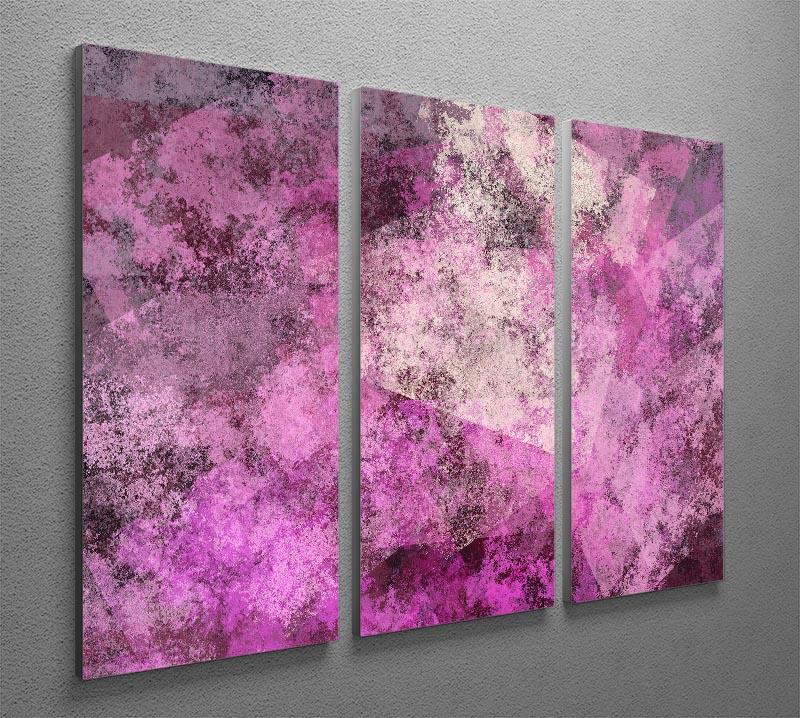 Purple Mist 3 Split Panel Canvas Print - Canvas Art Rocks - 2