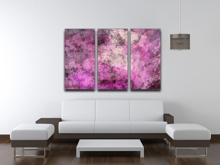 Purple Mist 3 Split Panel Canvas Print - Canvas Art Rocks - 3