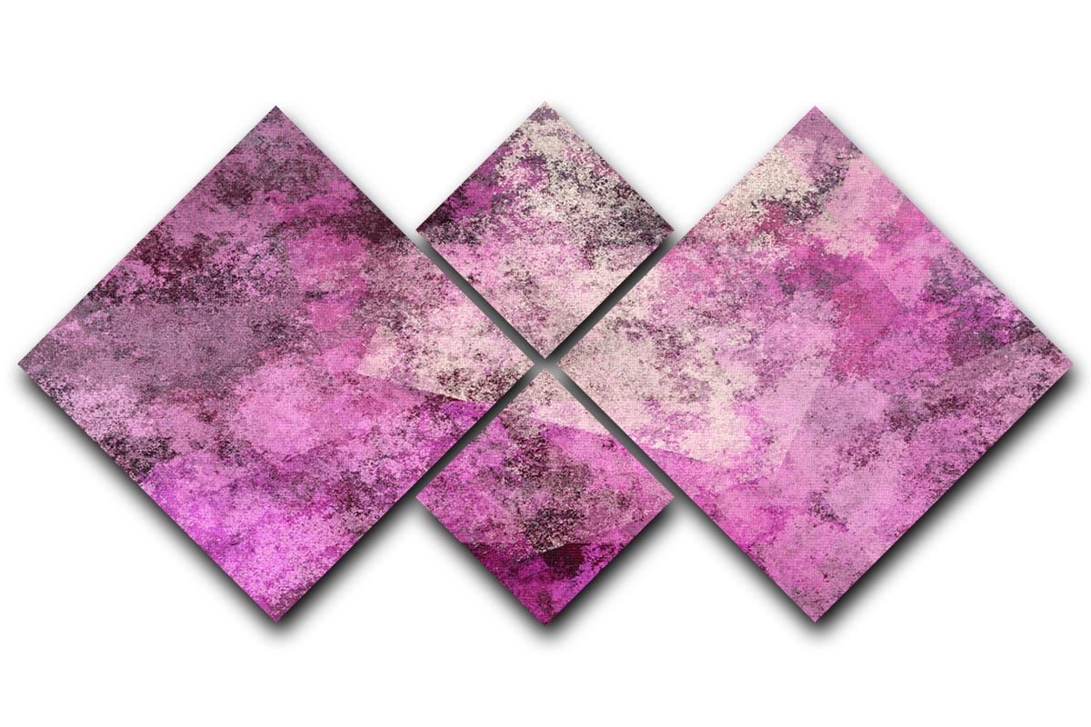 Purple Mist 4 Square Multi Panel Canvas  - Canvas Art Rocks - 1
