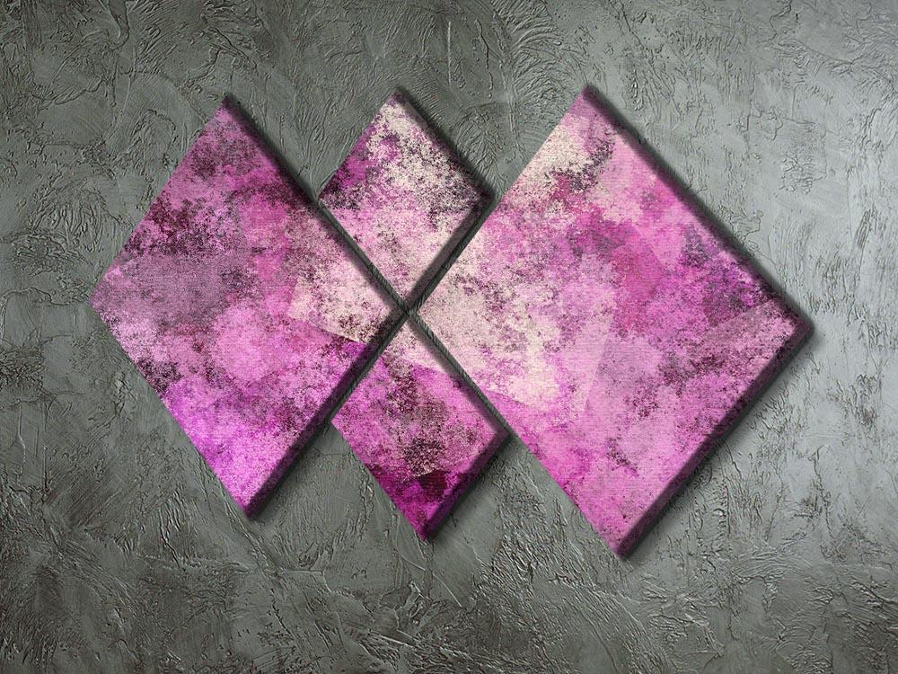 Purple Mist 4 Square Multi Panel Canvas - Canvas Art Rocks - 2