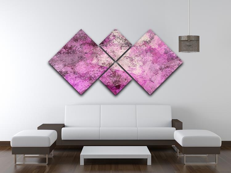 Purple Mist 4 Square Multi Panel Canvas - Canvas Art Rocks - 3