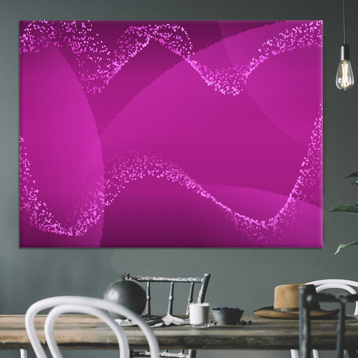 Purple Waves Canvas Print or Poster - Canvas Art Rocks - 3