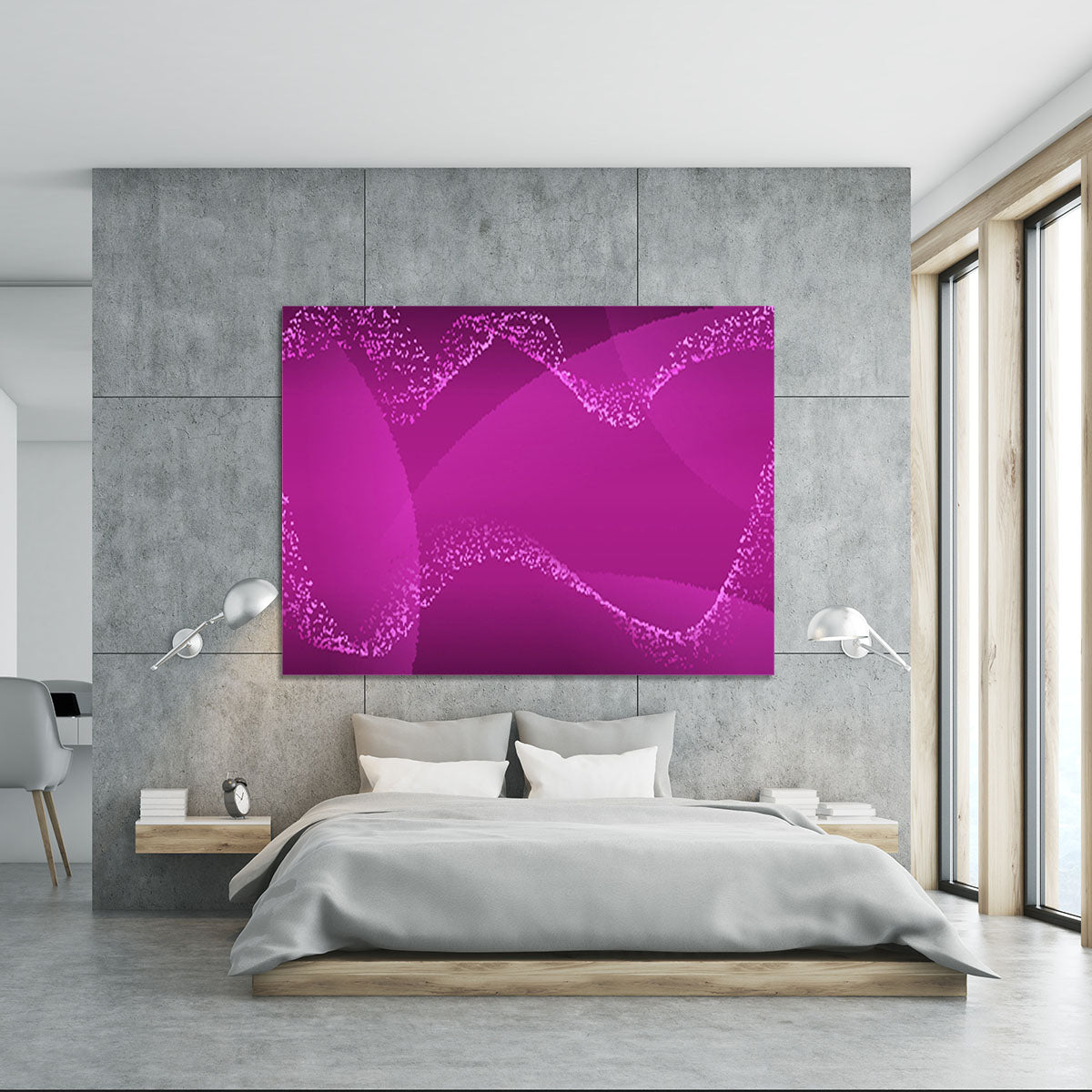 Purple Waves Canvas Print or Poster - Canvas Art Rocks - 5