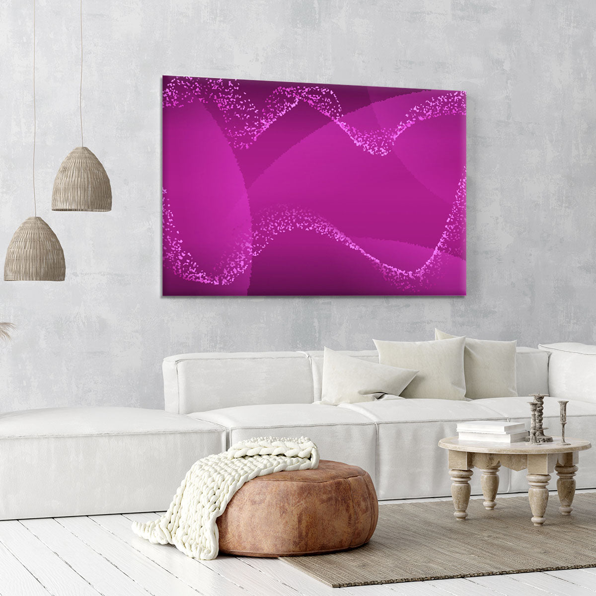 Purple Waves Canvas Print or Poster - Canvas Art Rocks - 6