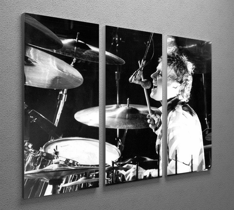 Queen Drummer Roger Taylor on stage 3 Split Panel Canvas Print - Canvas Art Rocks - 2
