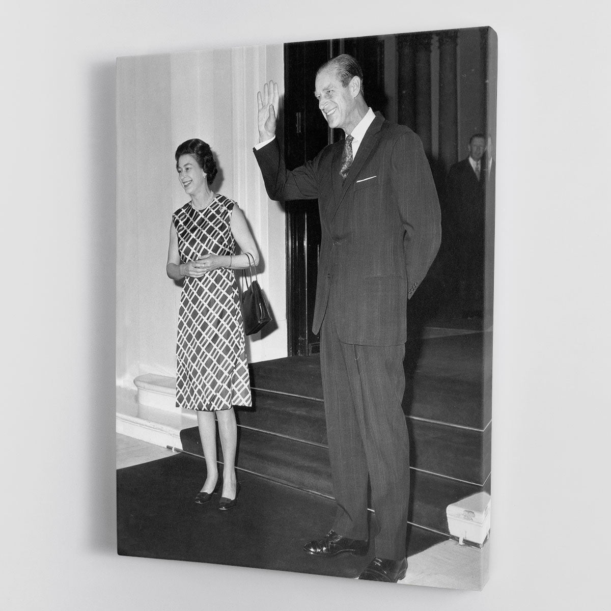 Queen Elizabeth II and Prince Philip hosting a state visit Canvas Print or Poster - Canvas Art Rocks - 1