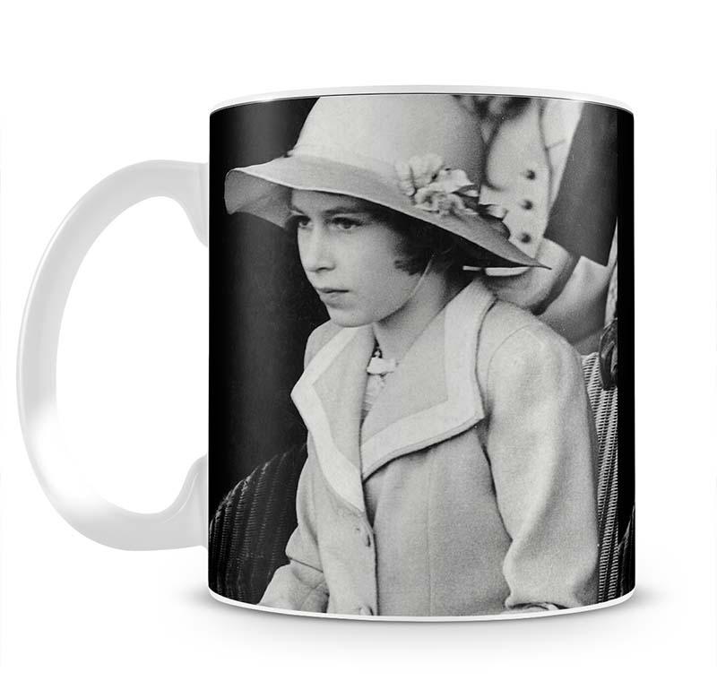 Queen Elizabeth II as a child seated in a hat Mug - Canvas Art Rocks - 2