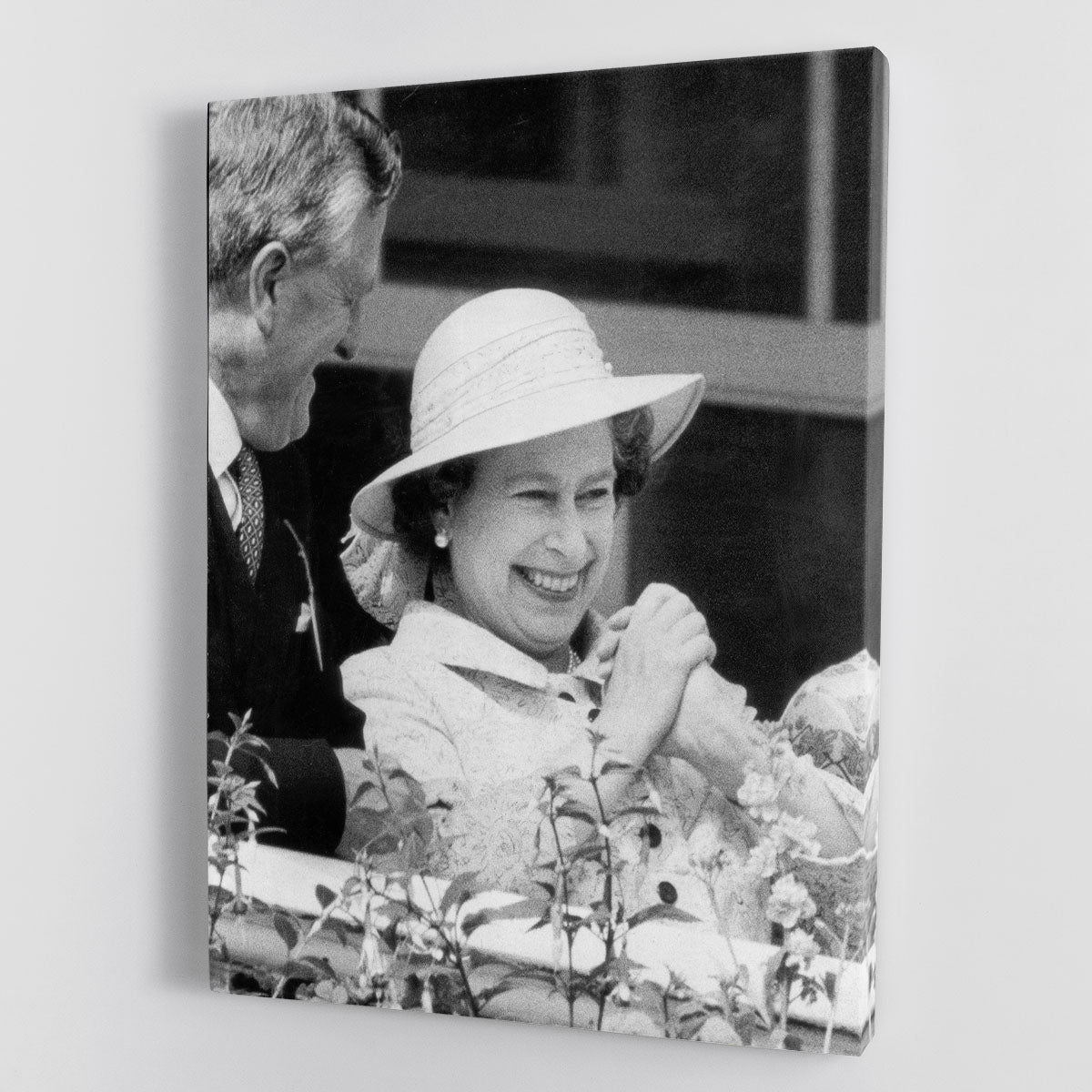 Queen Elizabeth II charmed at the Epsom Derby Canvas Print or Poster - Canvas Art Rocks - 1