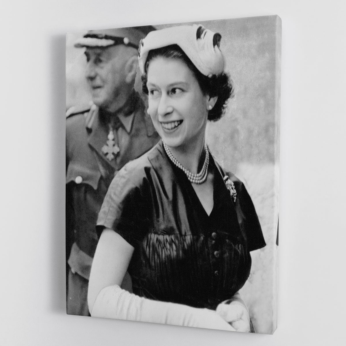 Queen Elizabeth II in Scotland shortly after her coronation Canvas Print or Poster - Canvas Art Rocks - 1