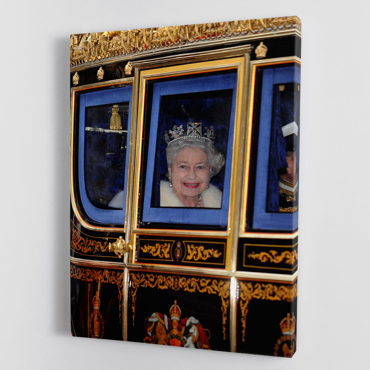 Queen Elizabeth II leaving the State Opening of Parliament Canvas Print or Poster - Canvas Art Rocks - 1