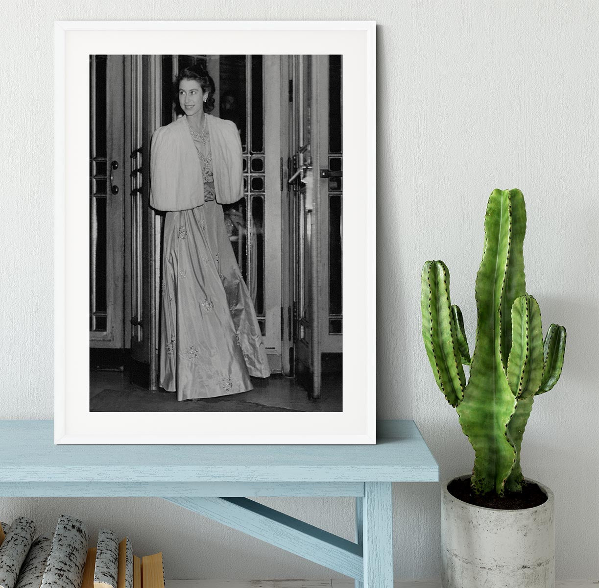 Queen Elizabeth II the day she was engaged to Prince Philip Framed Print - Canvas Art Rocks - 5
