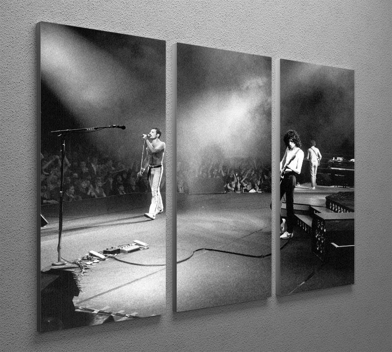 Queen Live 3 Split Panel Canvas Print - Canvas Art Rocks - 2