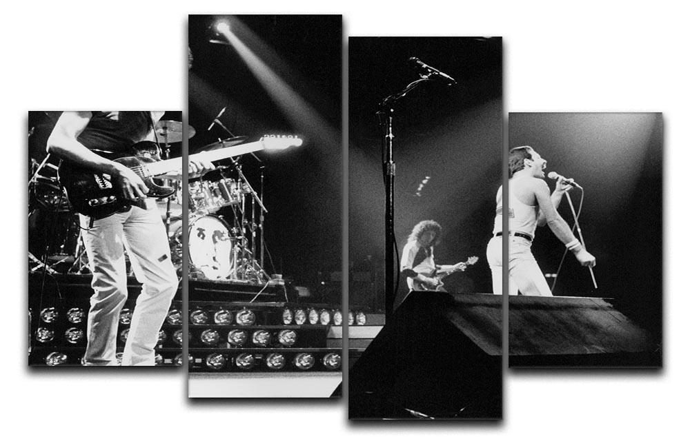 Queen Live On Stage 4 Split Panel Canvas  - Canvas Art Rocks - 1