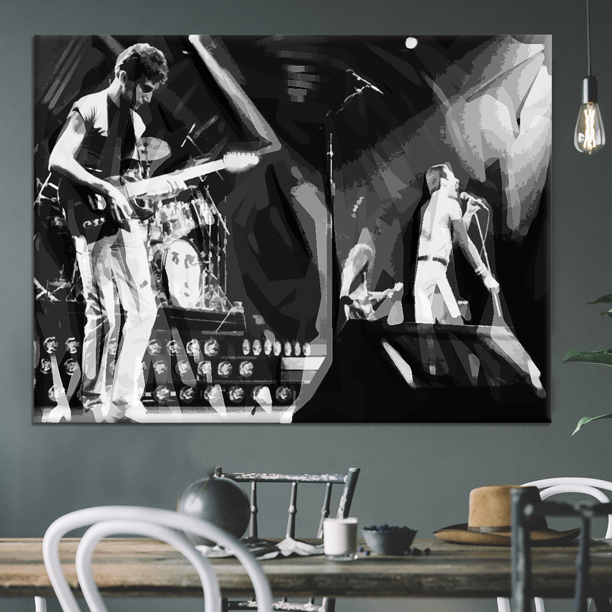 Queen Live On Stage Pop Art Canvas Print or Poster - Canvas Art Rocks - 3