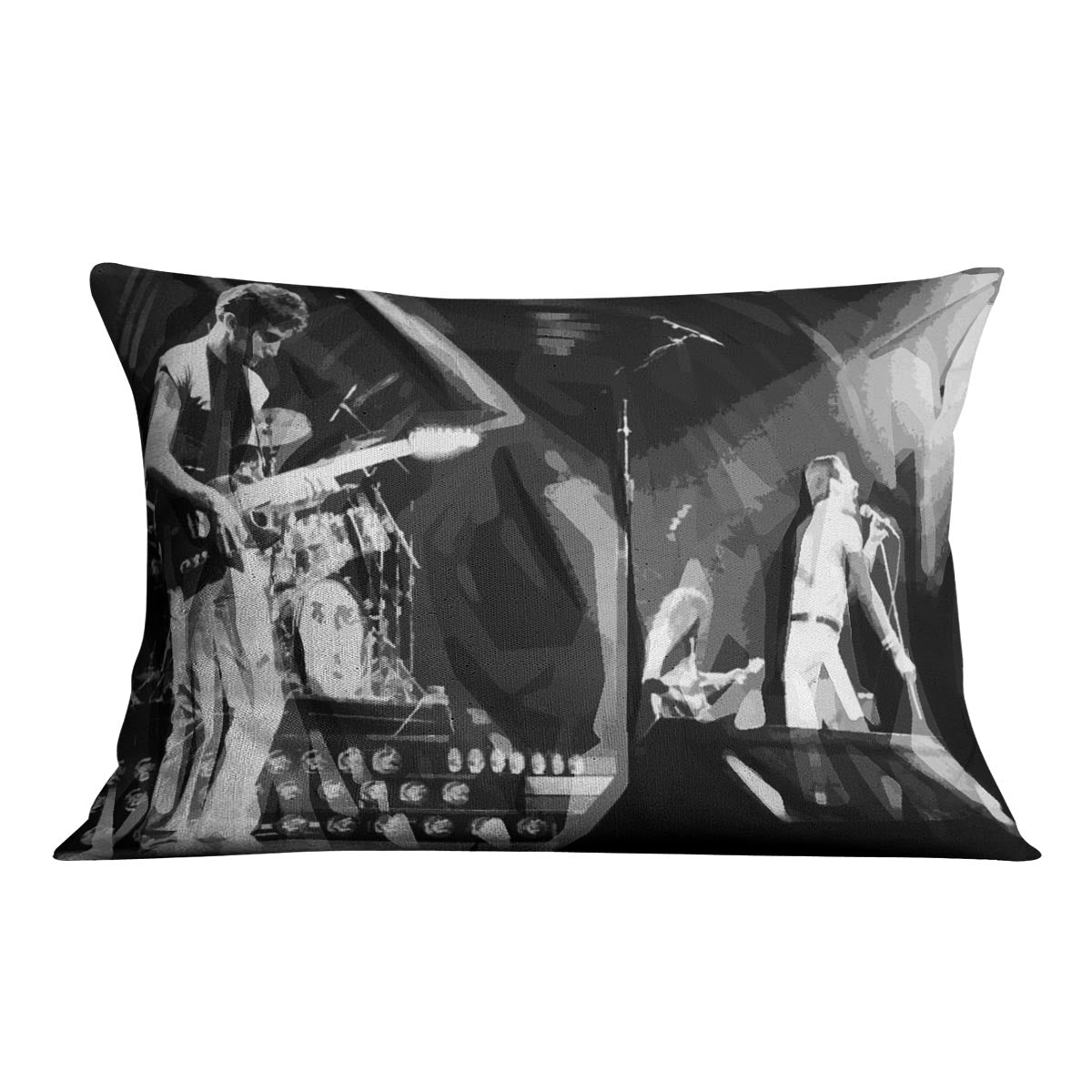 Queen Live On Stage Pop Art Cushion
