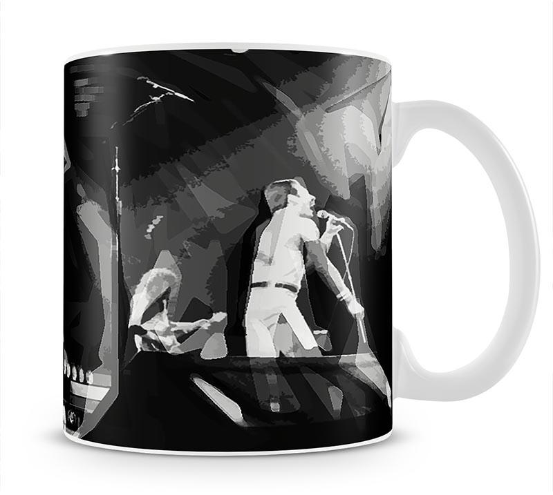 Queen Live On Stage Pop Art Mug - Canvas Art Rocks - 1
