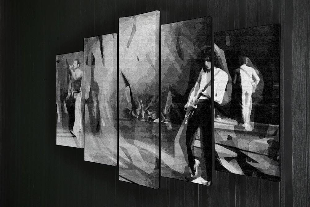 Queen Live Pop Art 5 Split Panel Canvas - Canvas Art Rocks - 2