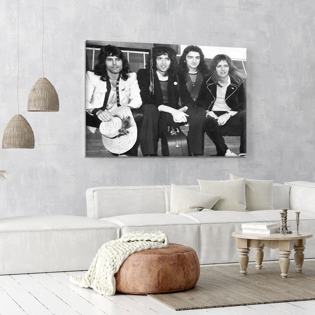 Queen in 1974 Canvas Print or Poster - Canvas Art Rocks - 6