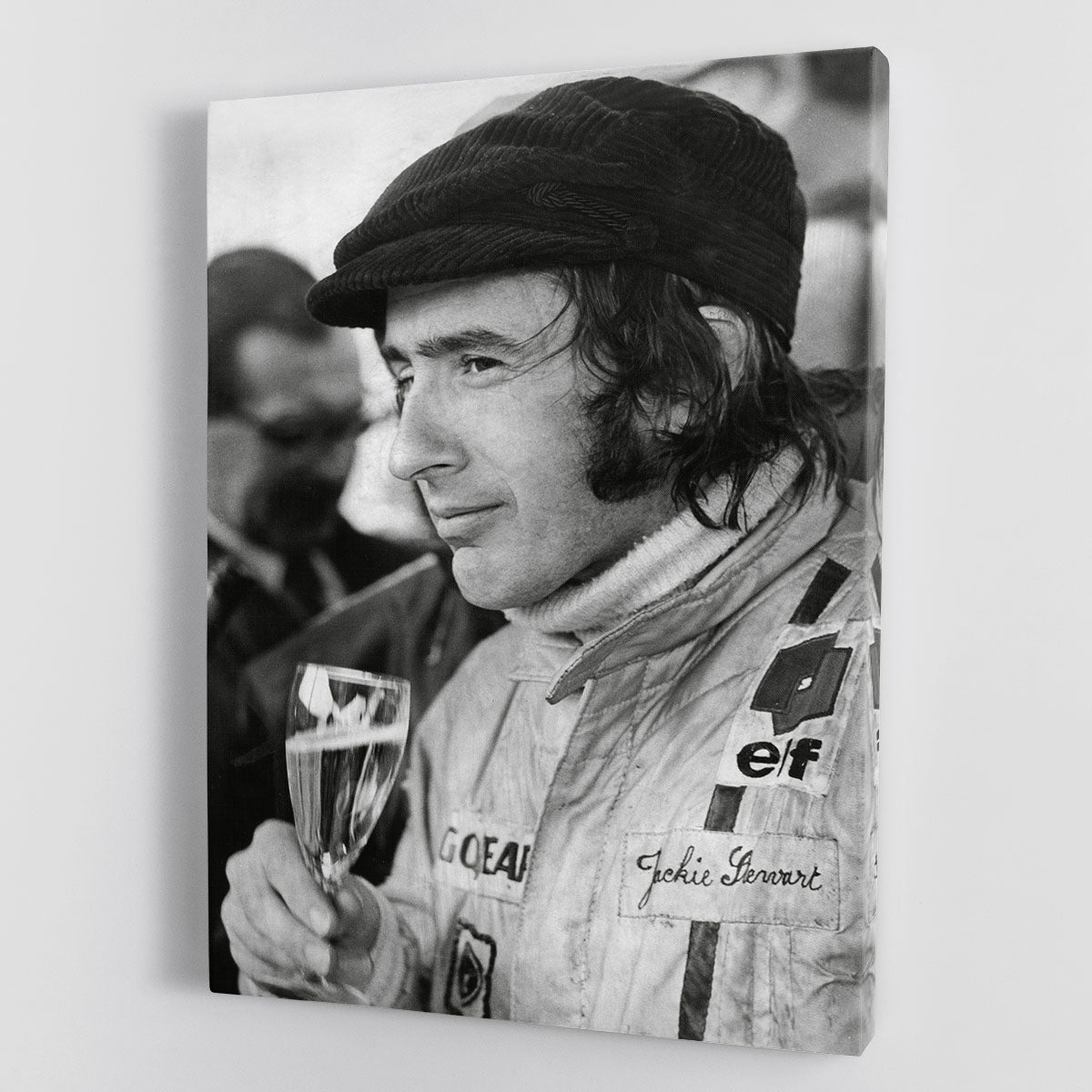 Racing driver Jackie Stewart in 1971 Canvas Print or Poster - Canvas Art Rocks - 1