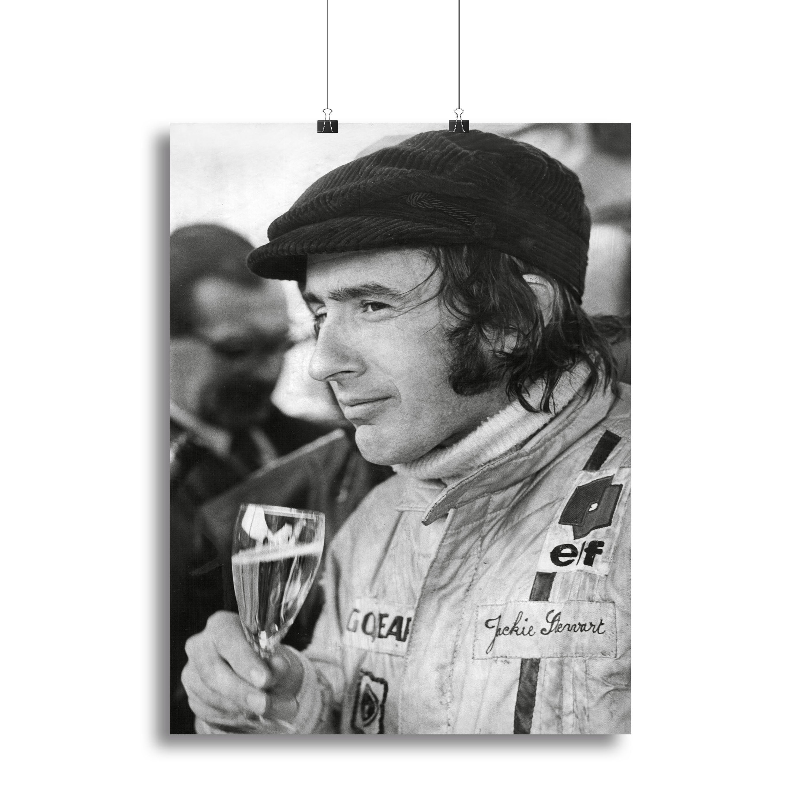 Racing driver Jackie Stewart in 1971 Canvas Print or Poster - Canvas Art Rocks - 2