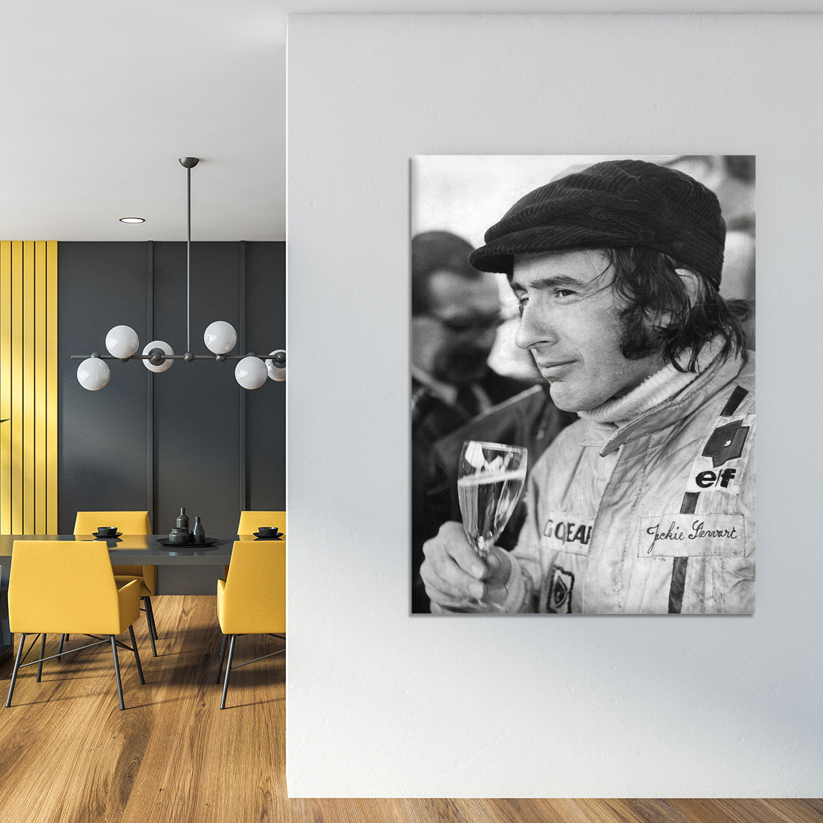 Racing driver Jackie Stewart in 1971 Canvas Print or Poster - Canvas Art Rocks - 4