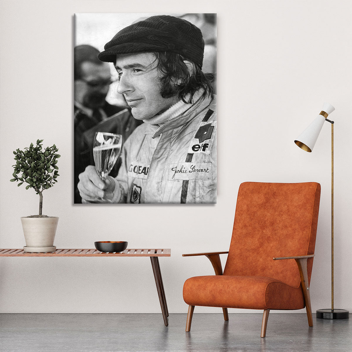 Racing driver Jackie Stewart in 1971 Canvas Print or Poster - Canvas Art Rocks - 6