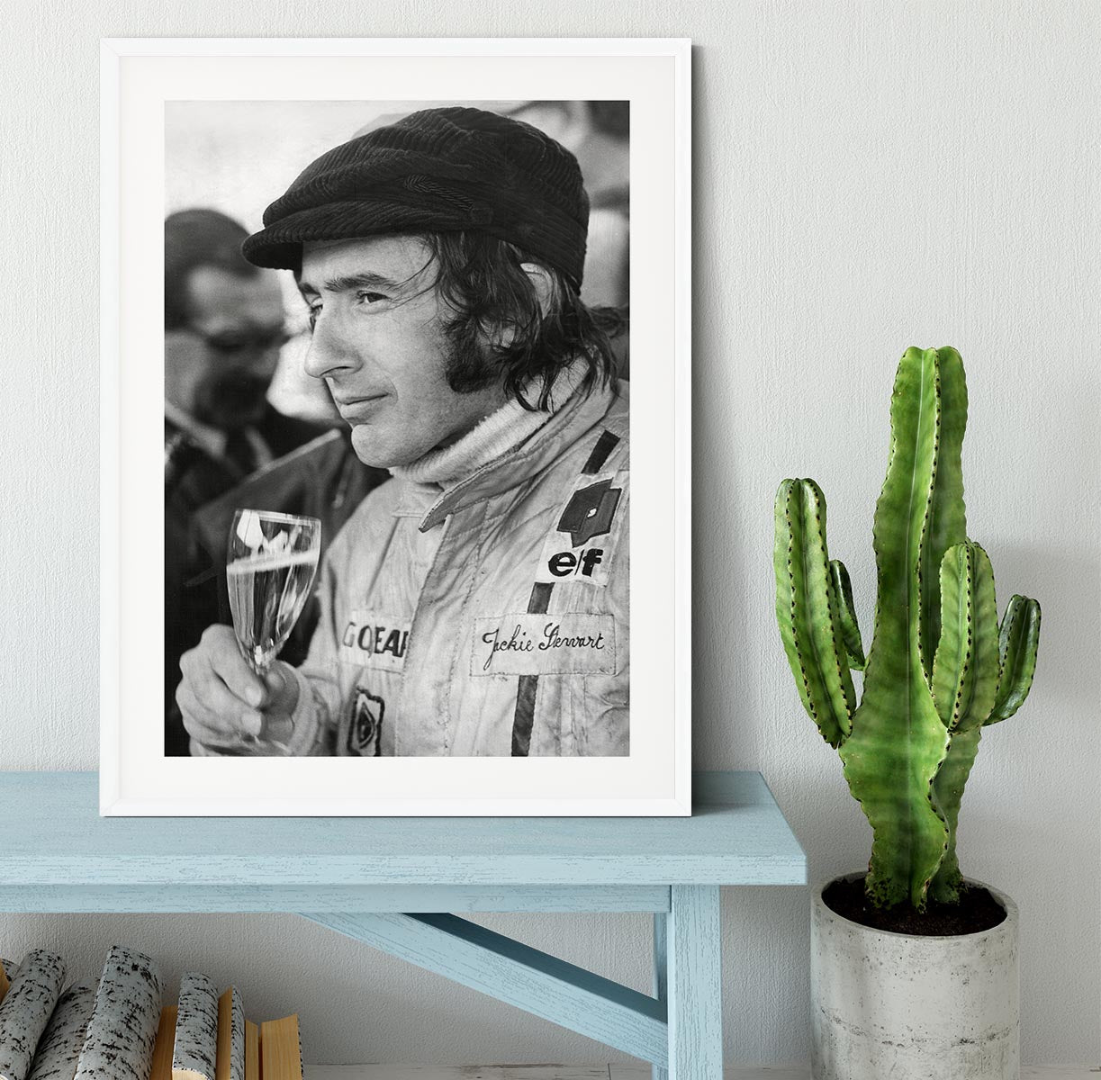 Racing driver Jackie Stewart in 1971 Framed Print - Canvas Art Rocks - 5