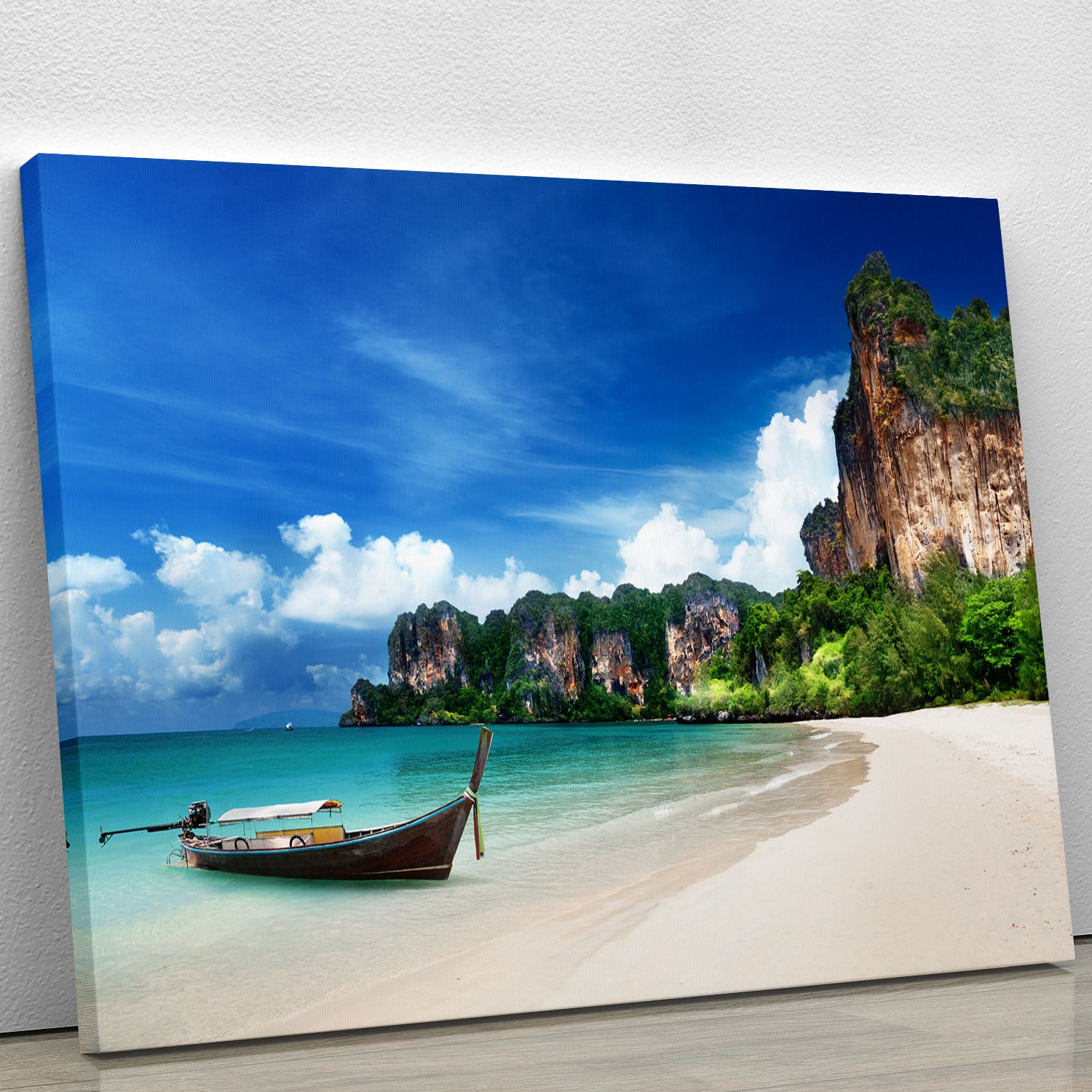 Railay beach in Krabi Thailand Canvas Print or Poster - Canvas Art Rocks - 1