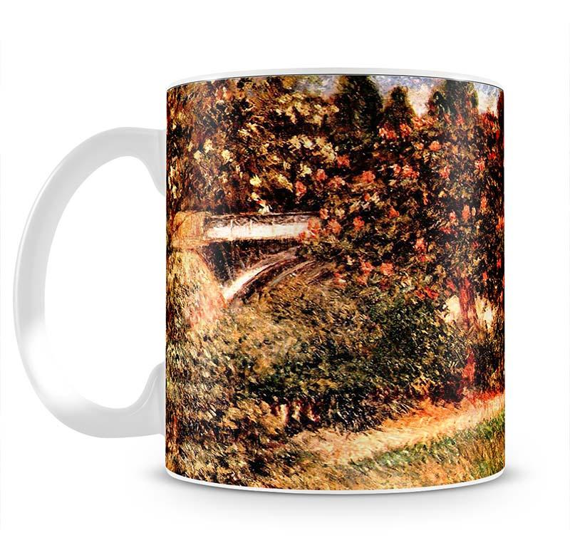 Railway bridge of Chatou by Renoir Mug - Canvas Art Rocks - 2