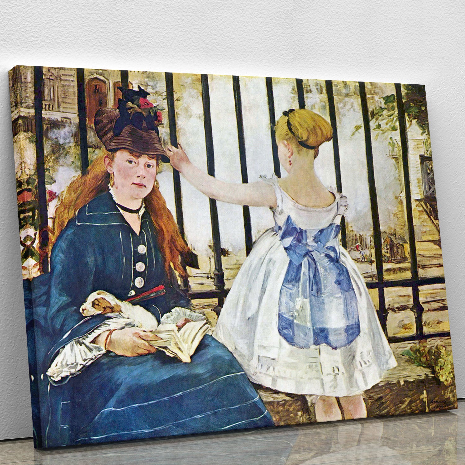 Railway by Manet Canvas Print or Poster - Canvas Art Rocks - 1