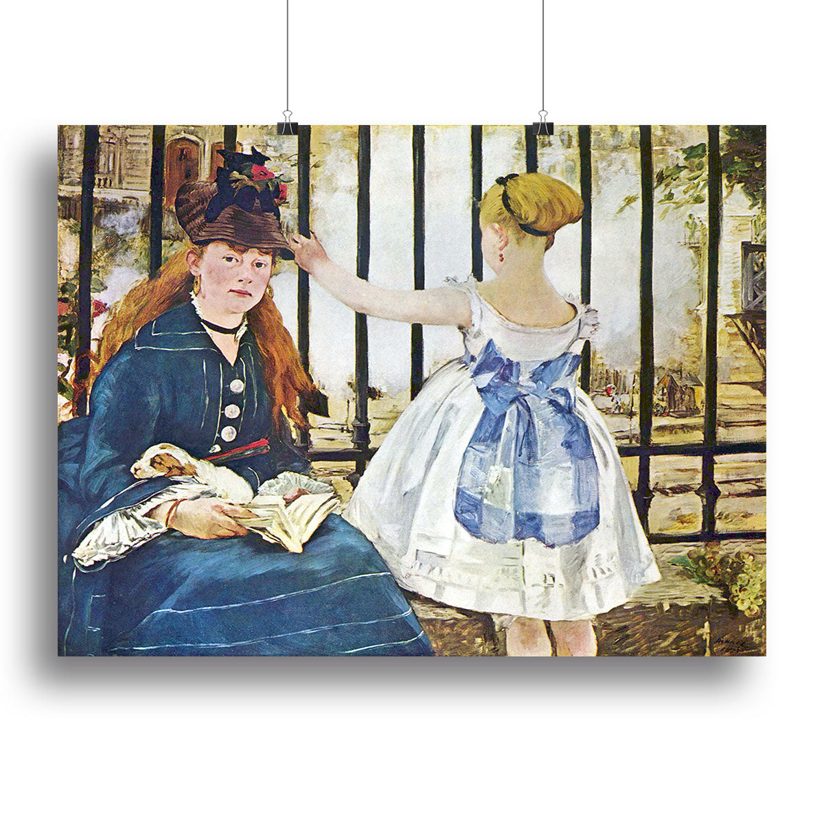 Railway by Manet Canvas Print or Poster - Canvas Art Rocks - 2