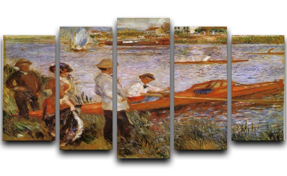 Rameurs A Chatou 1879 by Manet 5 Split Panel Canvas  - Canvas Art Rocks - 1