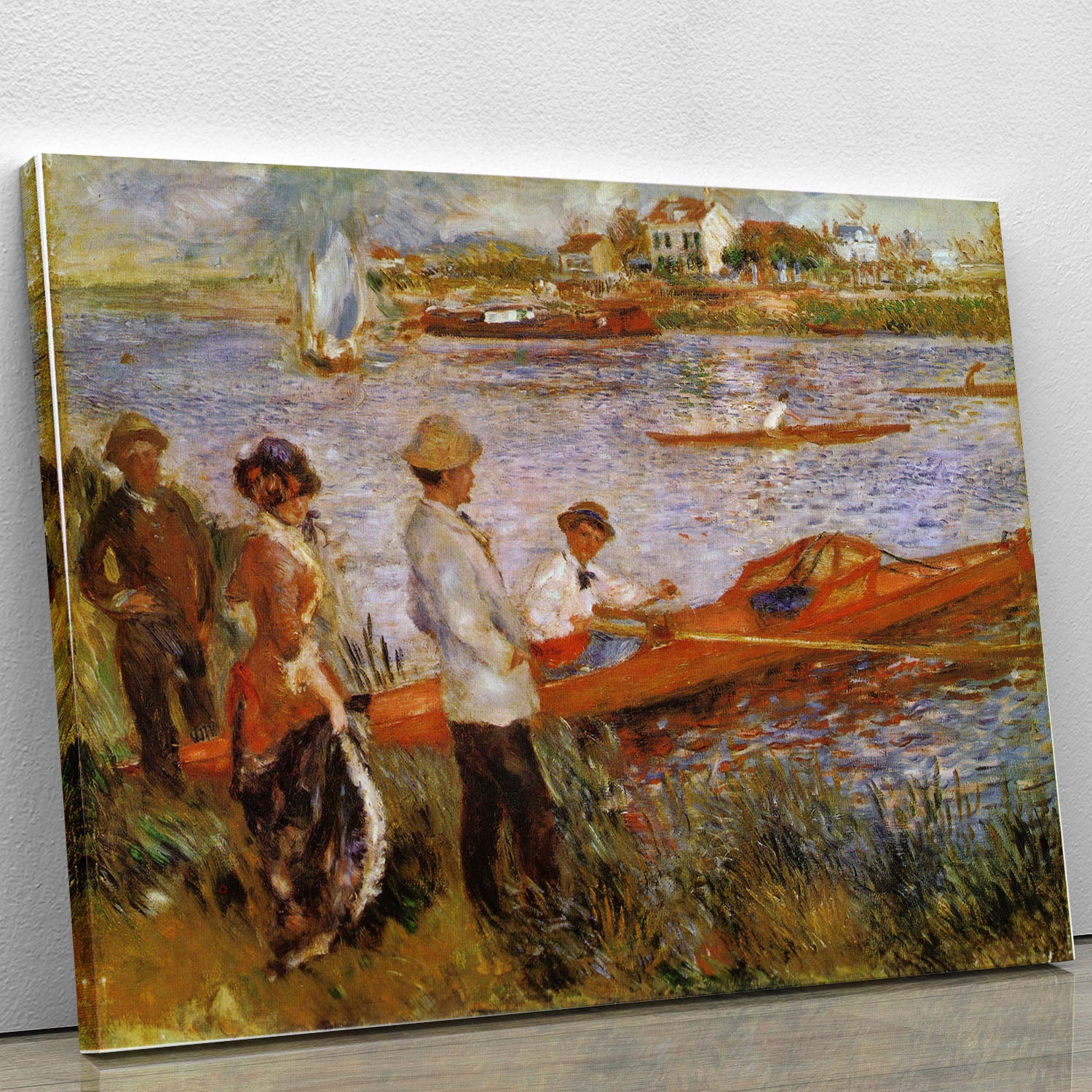 Rameurs A Chatou 1879 by Manet Canvas Print or Poster - Canvas Art Rocks - 1