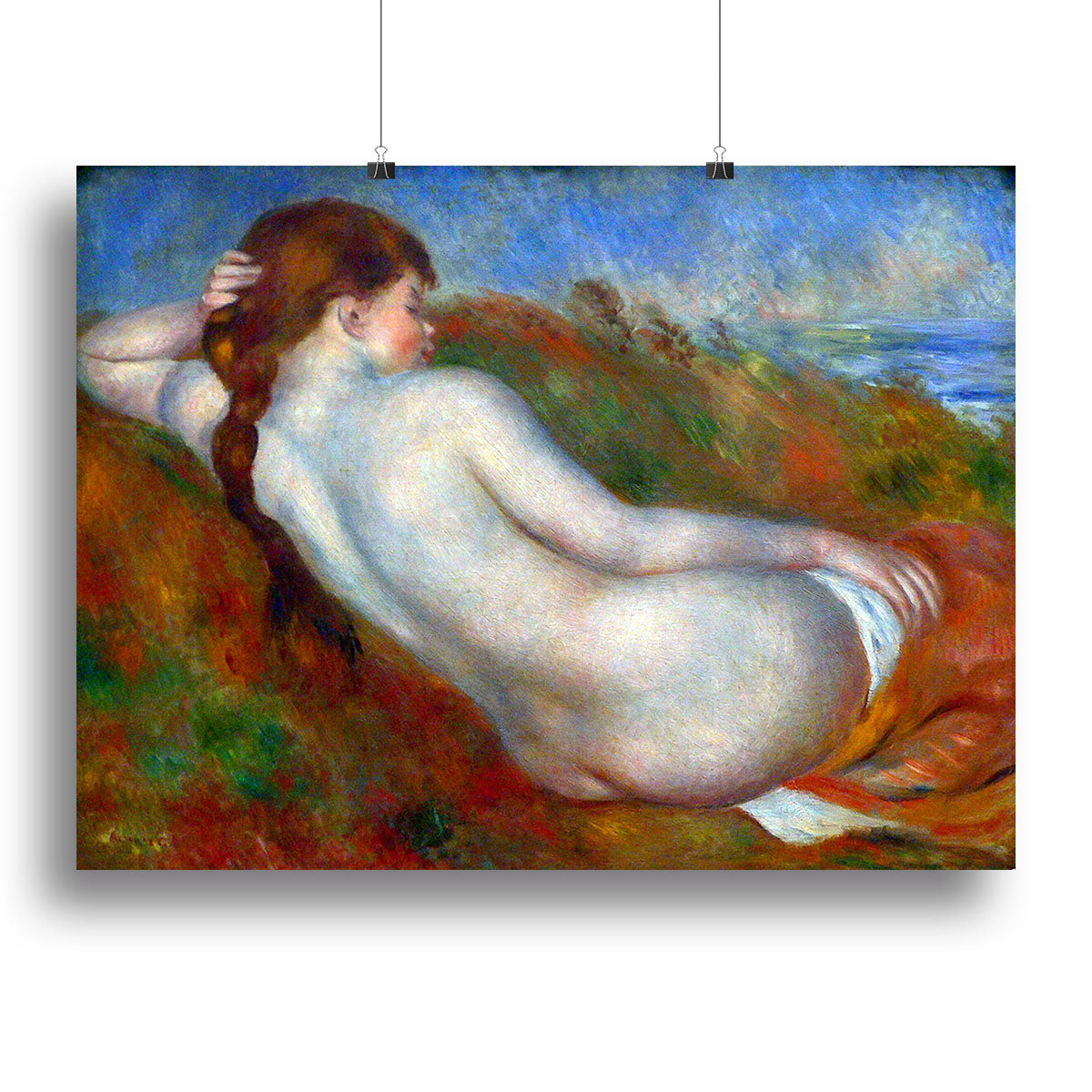 Reclining nude by Renoir Canvas Print or Poster - Canvas Art Rocks - 2