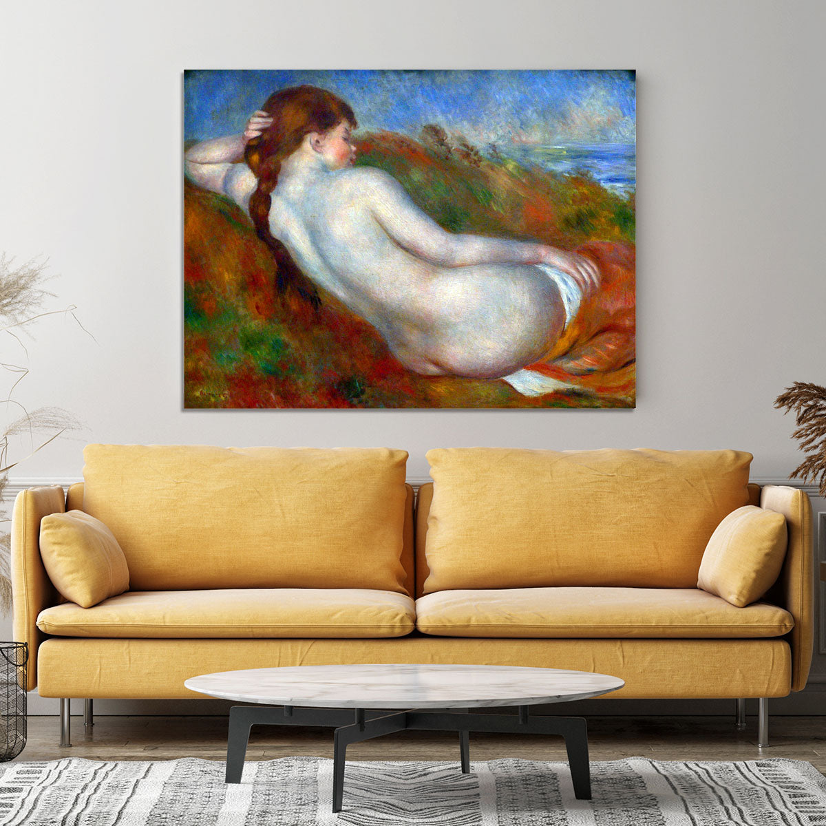 Reclining nude by Renoir Canvas Print or Poster - Canvas Art Rocks - 4