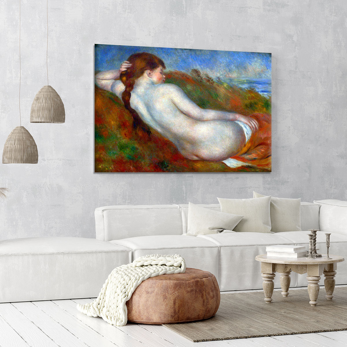 Reclining nude by Renoir Canvas Print or Poster - Canvas Art Rocks - 6