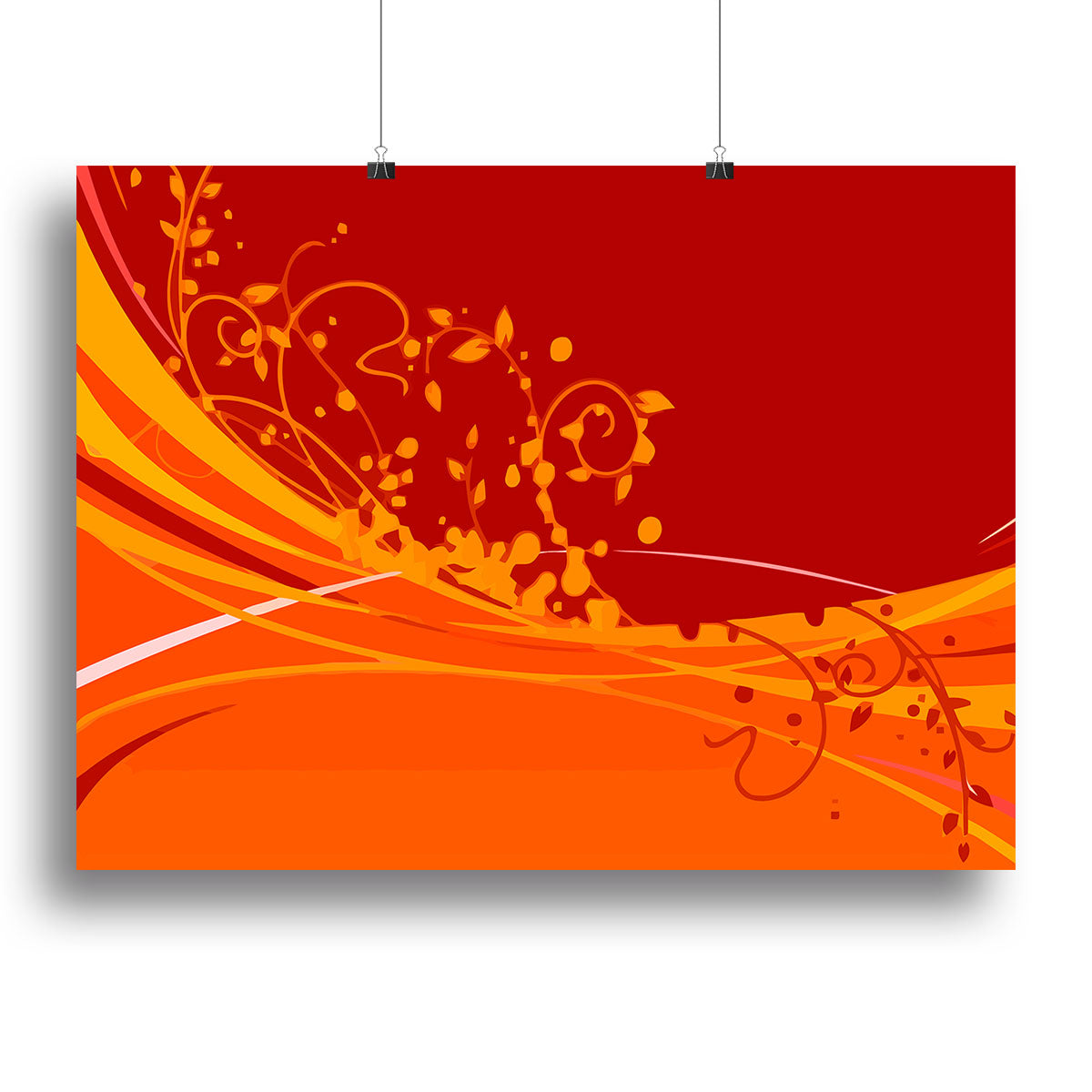 Red Abstract Canvas Print or Poster - Canvas Art Rocks - 2