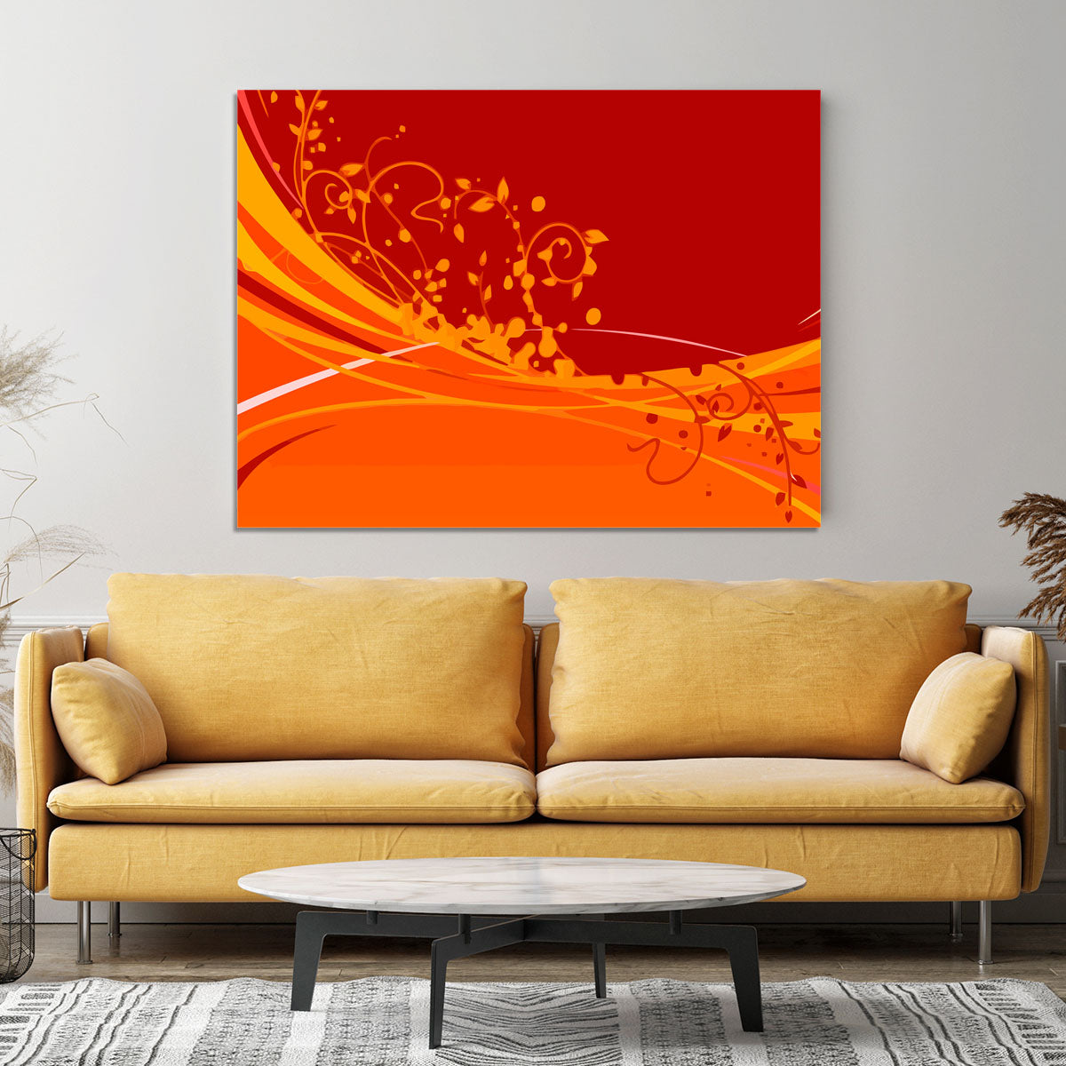 Red Abstract Canvas Print or Poster - Canvas Art Rocks - 4