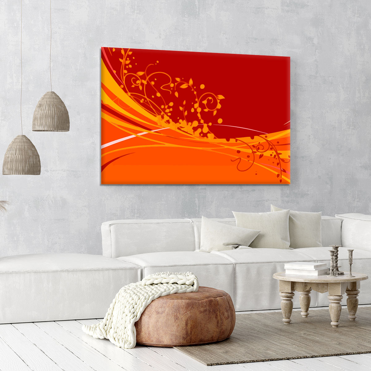 Red Abstract Canvas Print or Poster - Canvas Art Rocks - 6
