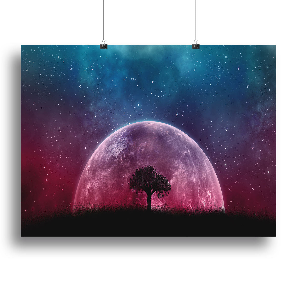 Red Moon Canvas Print or Poster - Canvas Art Rocks - 2