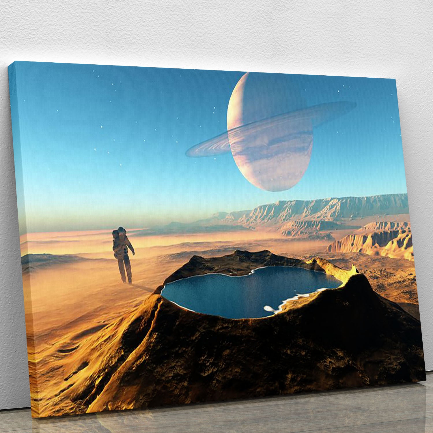 Red Planet Mars Space Walk Canvas Print or Poster - Canvas Art Rocks - 1