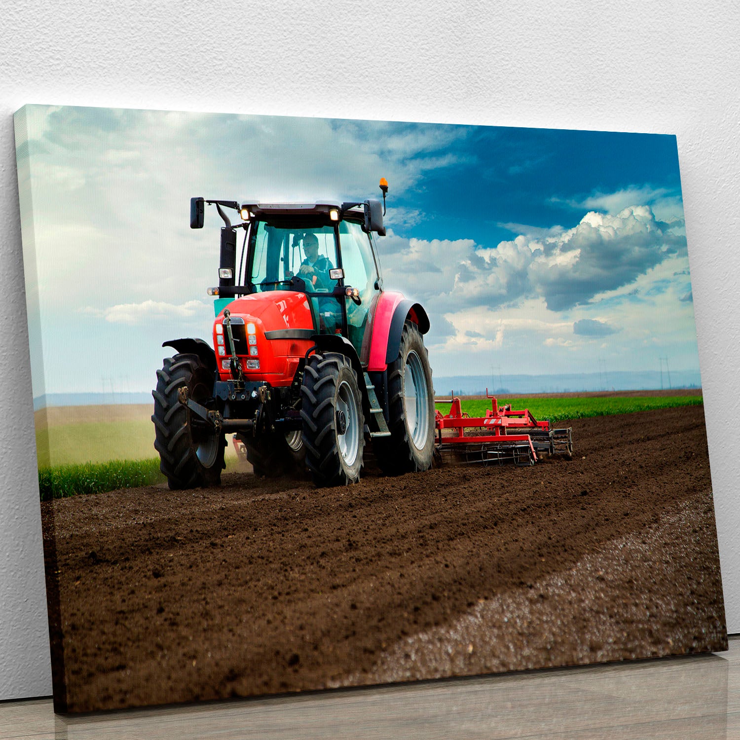 Red Tractor Canvas Print or Poster - Canvas Art Rocks - 1