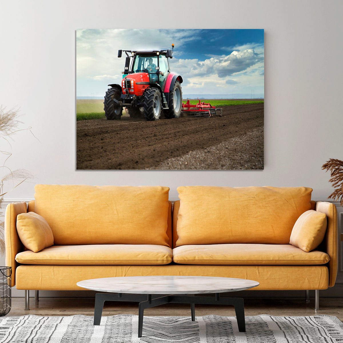 Red Tractor Canvas Print or Poster - Canvas Art Rocks - 4