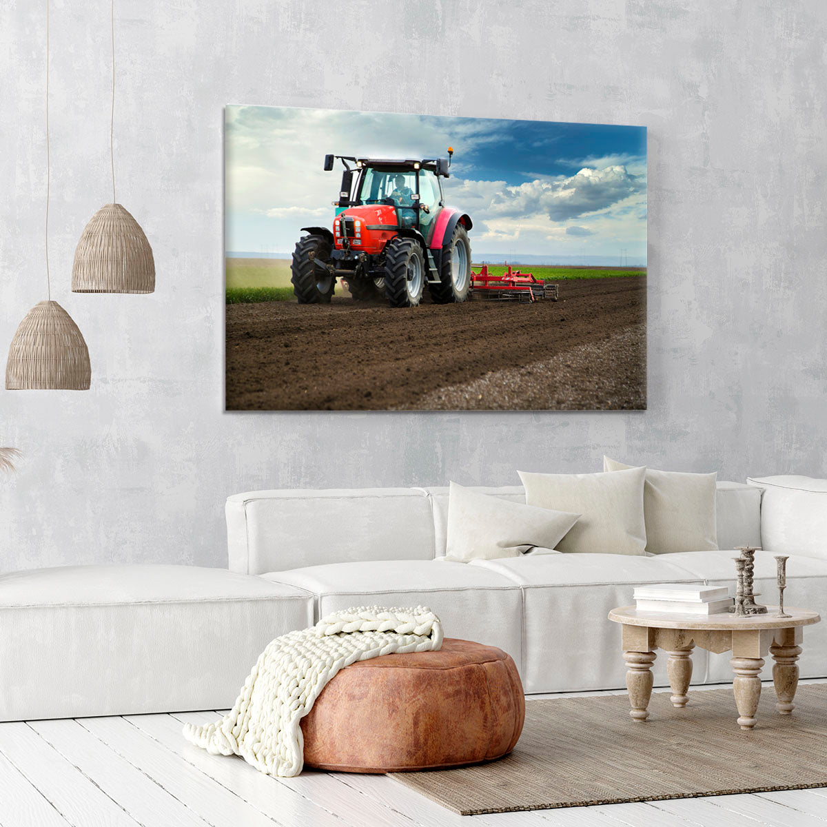 Red Tractor Canvas Print or Poster - Canvas Art Rocks - 6