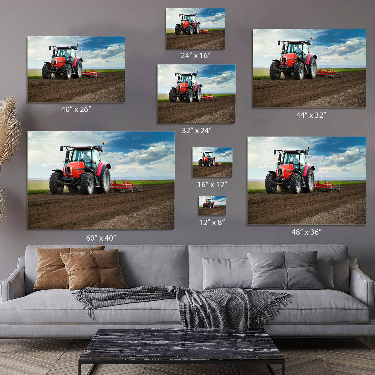 Red Tractor Canvas Print or Poster - Canvas Art Rocks - 7