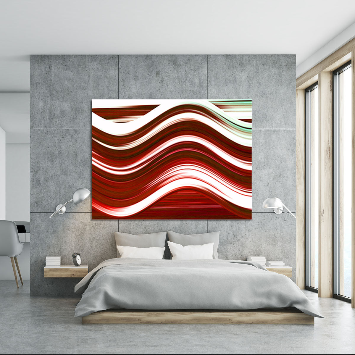 Red Wave Canvas Print or Poster - Canvas Art Rocks - 5
