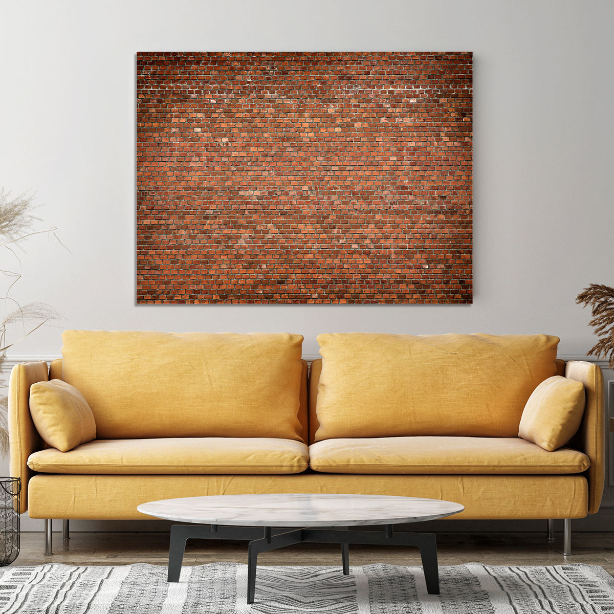 Red brick wall texture Canvas Print or Poster - Canvas Art Rocks - 4