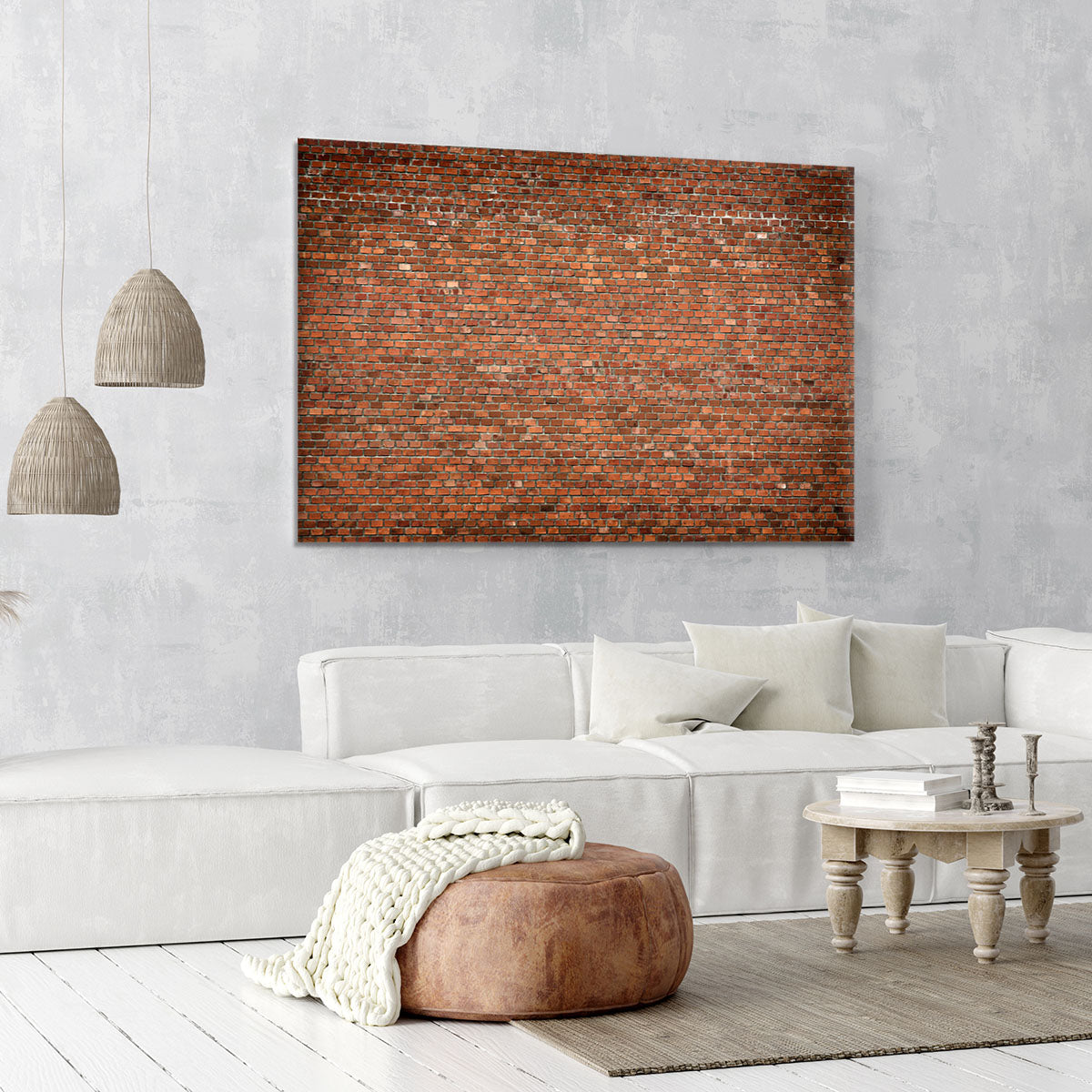 Red brick wall texture Canvas Print or Poster - Canvas Art Rocks - 6