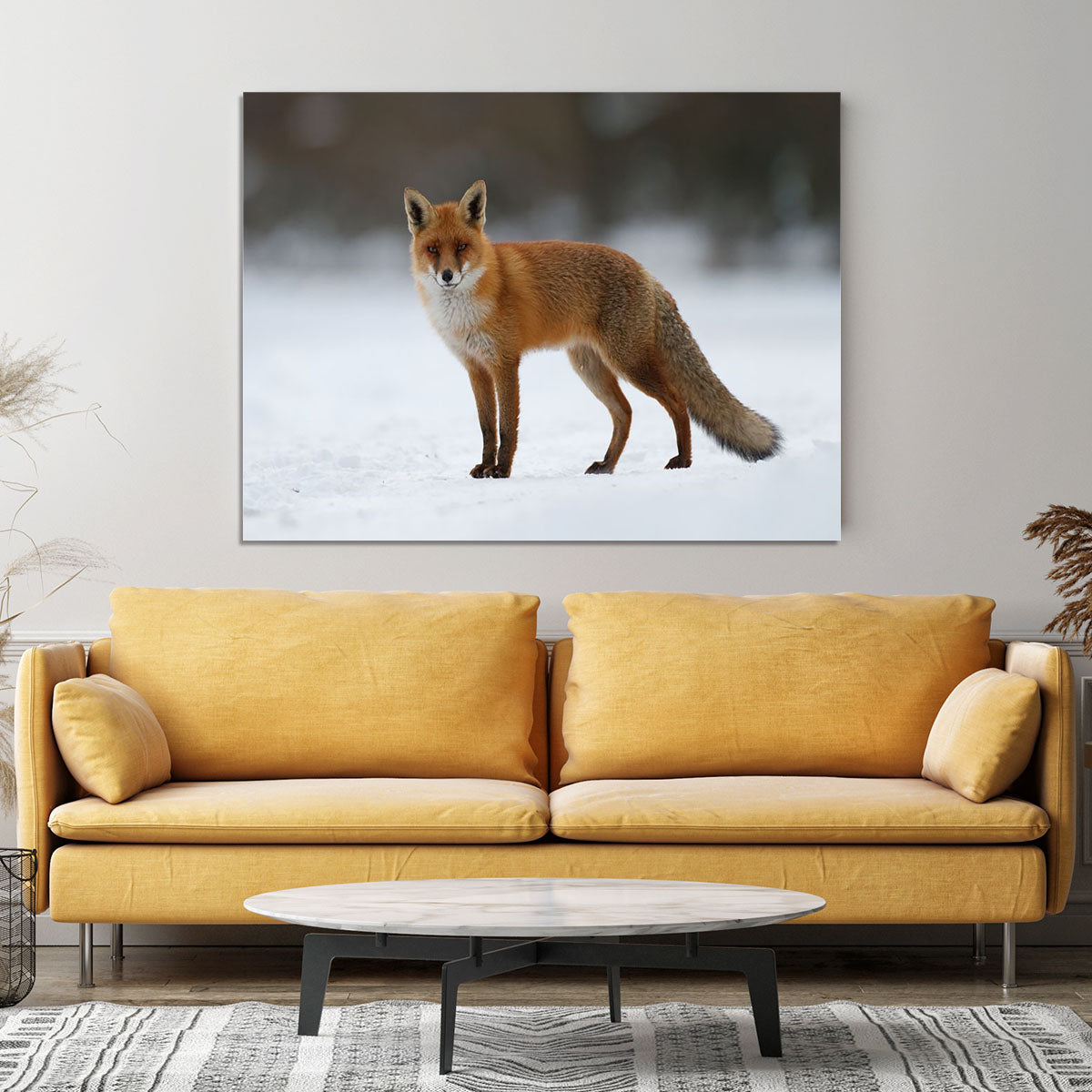 Red fox in the snow Canvas Print or Poster - Canvas Art Rocks - 4
